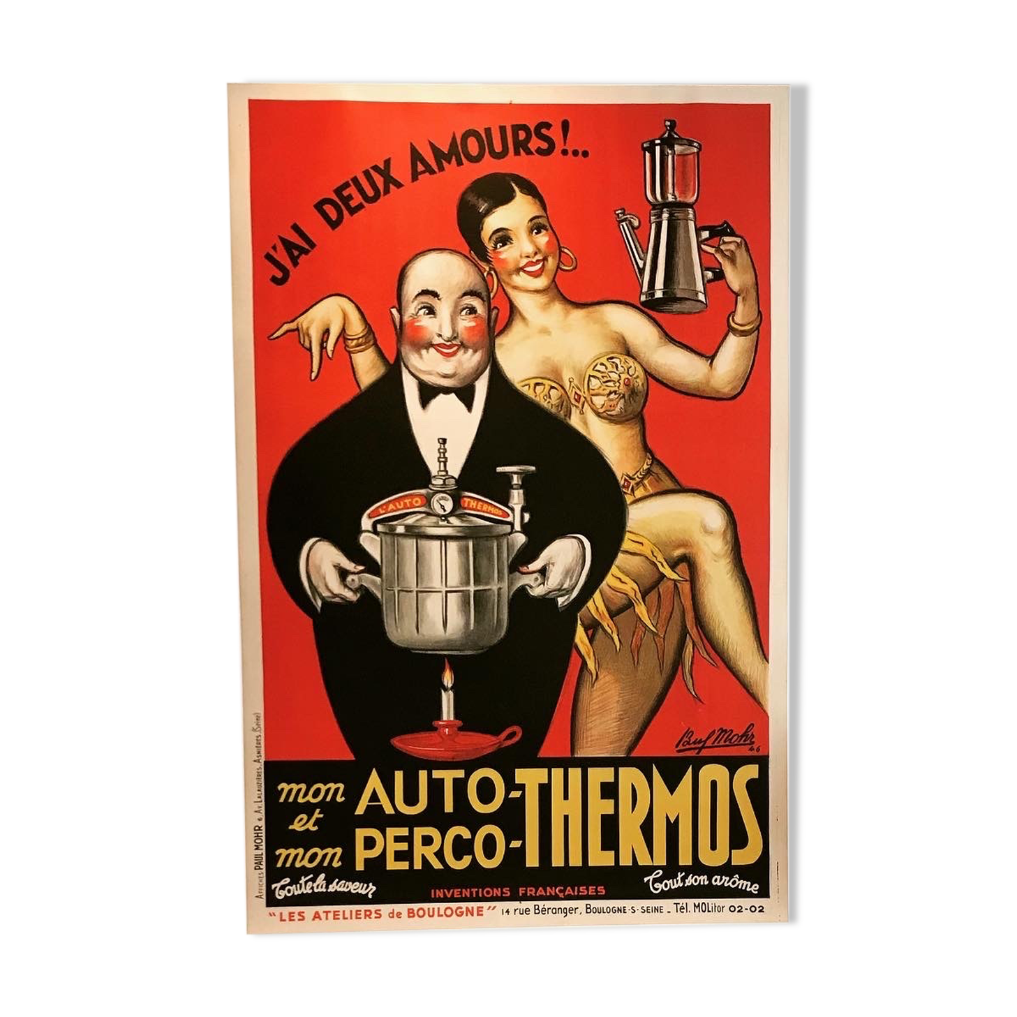 THERMOC poster with Josephine Baker by Paul Mohr