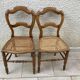Paire de chaises Louis Philippe cannées