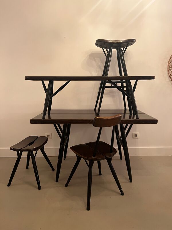 Tabouret haut modele pirkka d'Iimari Tapiovaara