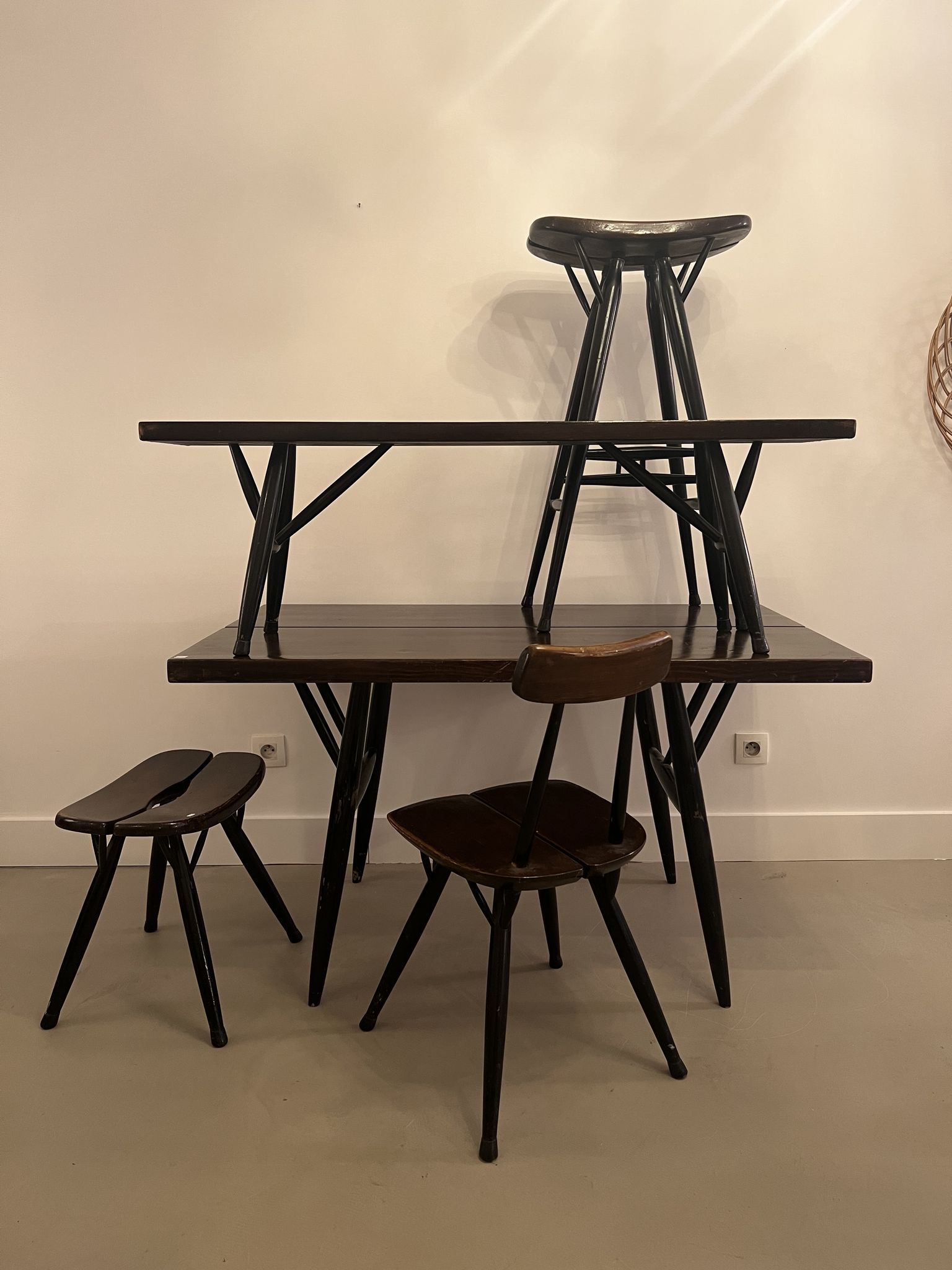 Iimari Tapiovaara top model stool pirkka Scandinavian design