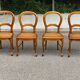 4 chaises à manger cannées Louis Philippe bois massif