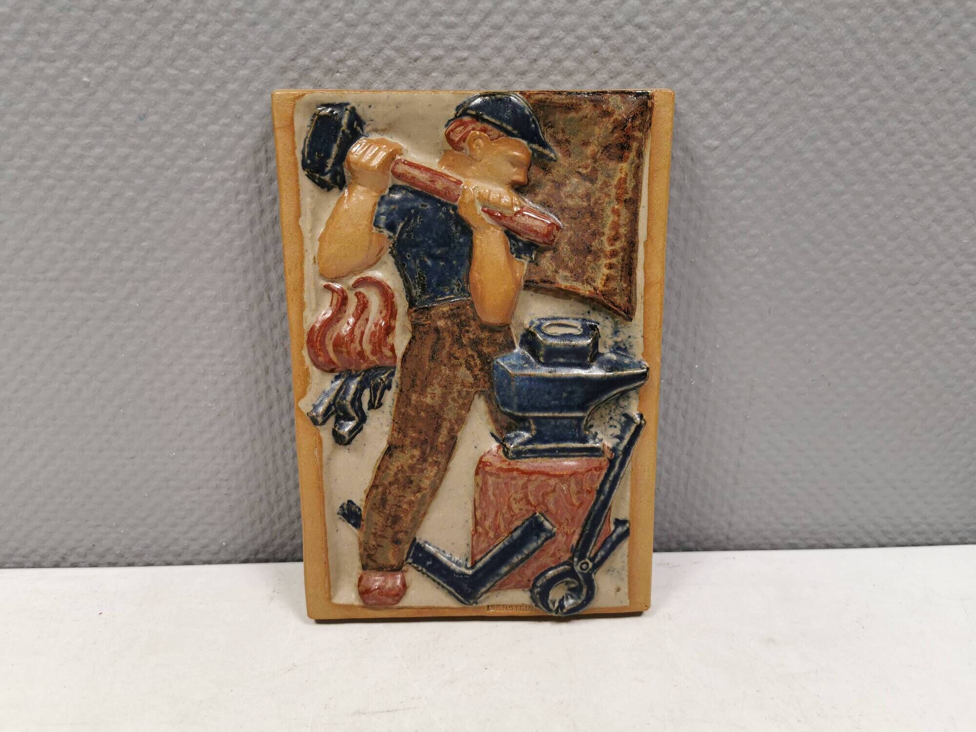 Ceramic relief by Harald Isenstein, for Michael Andersen, Denmark 1960s