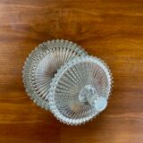Striated glass candy