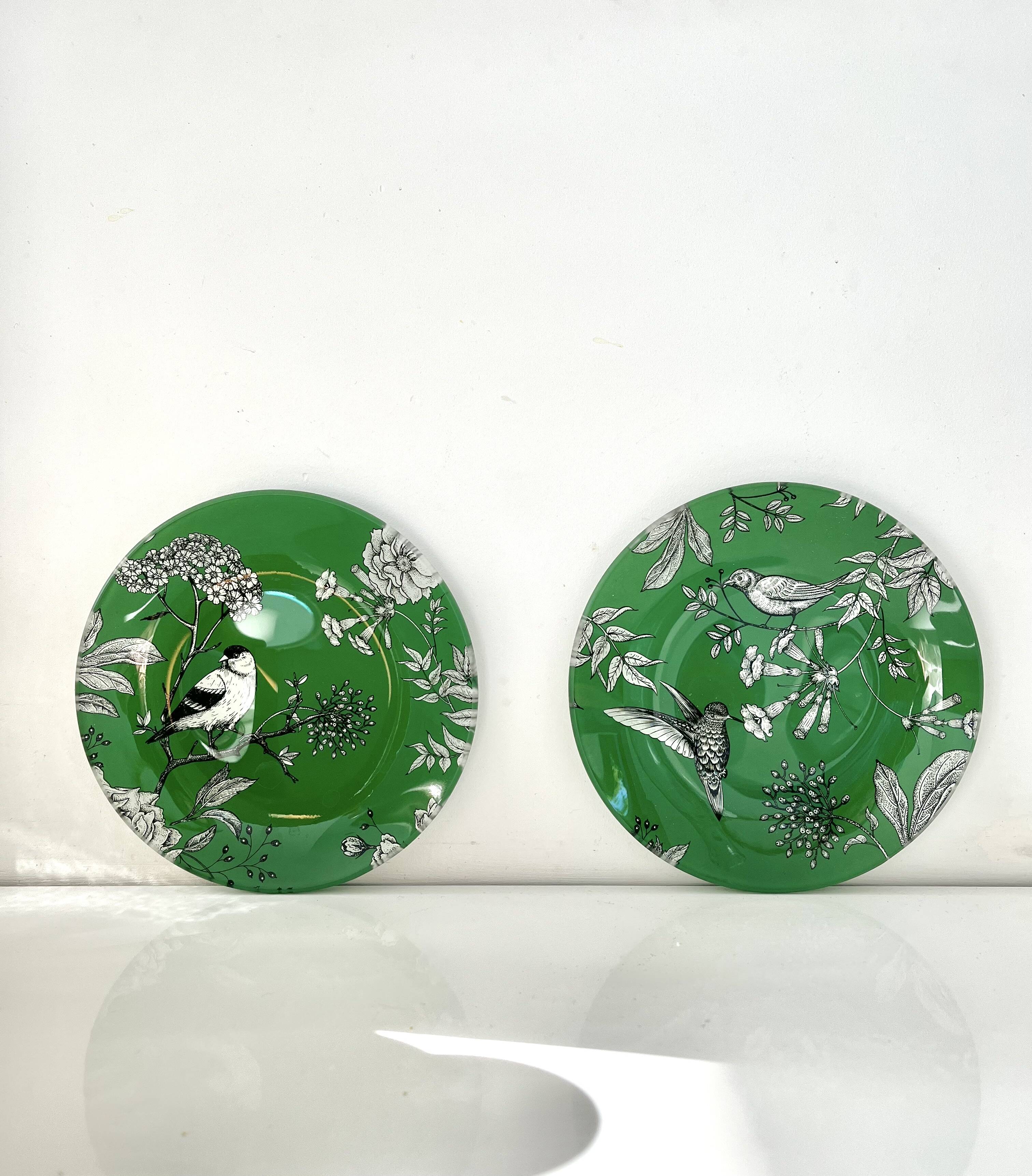 Bird decoration plates