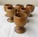 Wooden egg cups