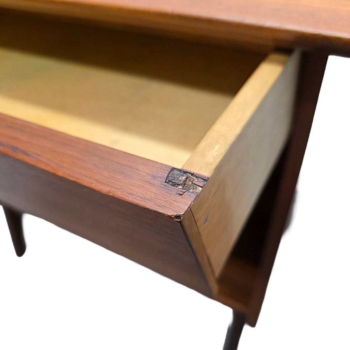 Armoire murale vintage en placage teck avec tiroir, datant des années 1960.