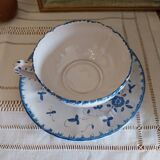 Ancienne Grande tasse et sous-tasse à chocolat Martres Tolosane