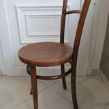 Chaise de Bistrot assise décorée de Jacob & Josef Kohn