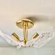 3-sheet Murano glass ceiling lamp for Novaresi