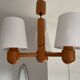 70’s Scandinavian pine wood chandelier