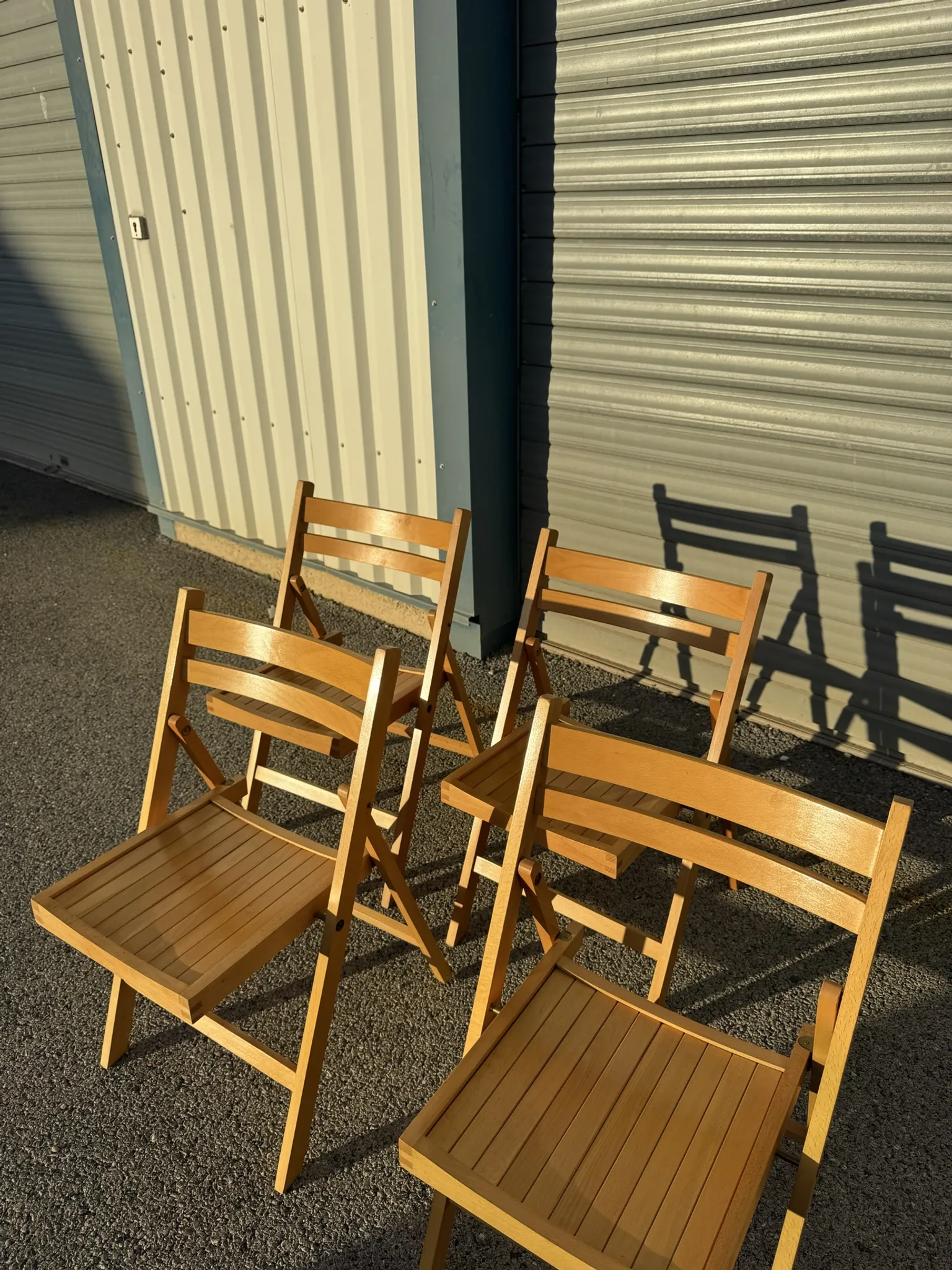 4 vintage 1970s IKEA folding chairs
