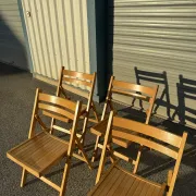 4 vintage 1970s IKEA folding chairs