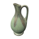 Former Green Ceramic Pitcher Signed 70s Vintage