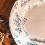 Rectangular plate in semi-porcelain