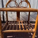 Pair of rattan/wicker bedside tables