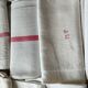 Lot 22 torchons en lin ancien liteaux divers