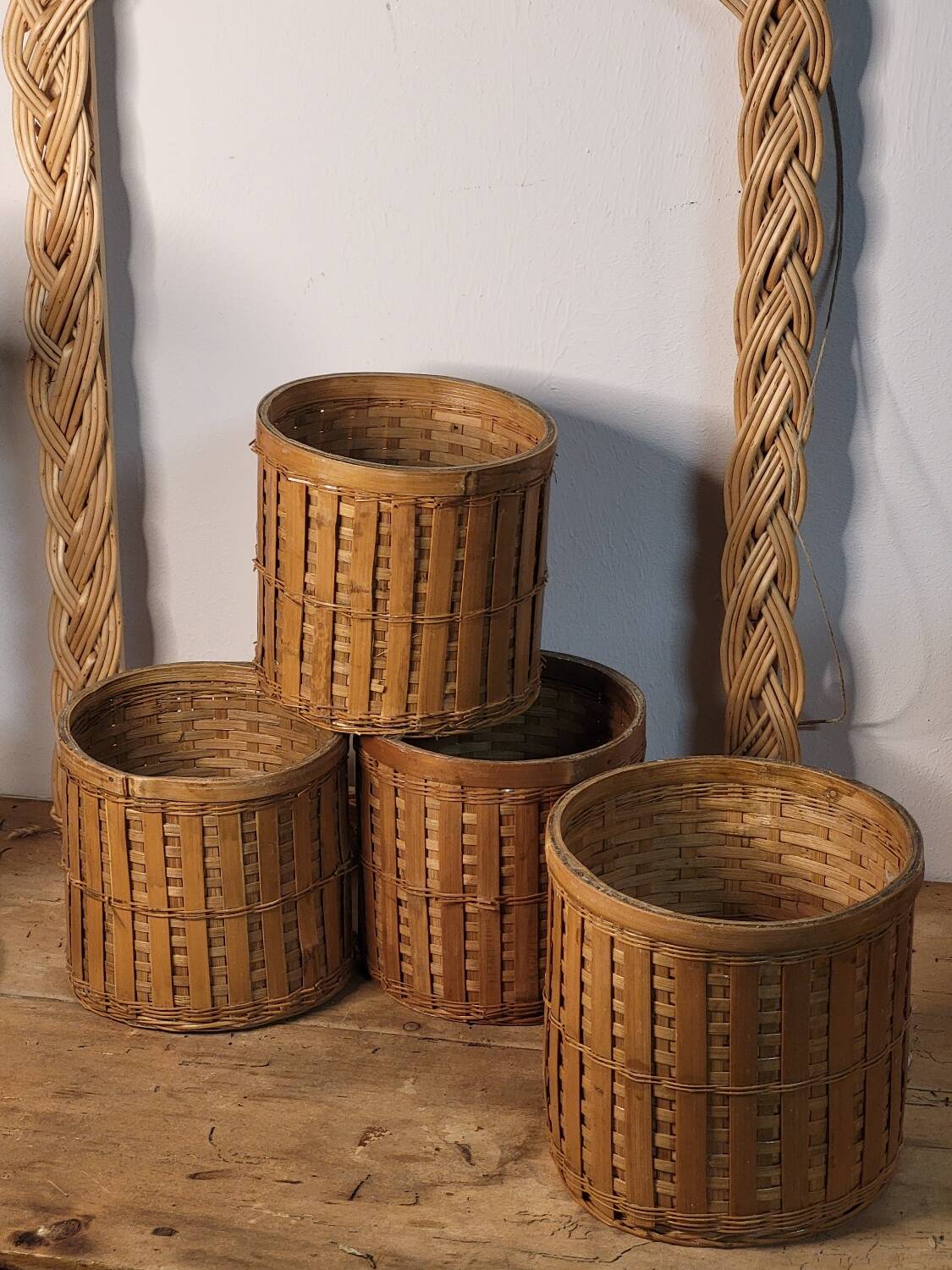 Bamboo pots