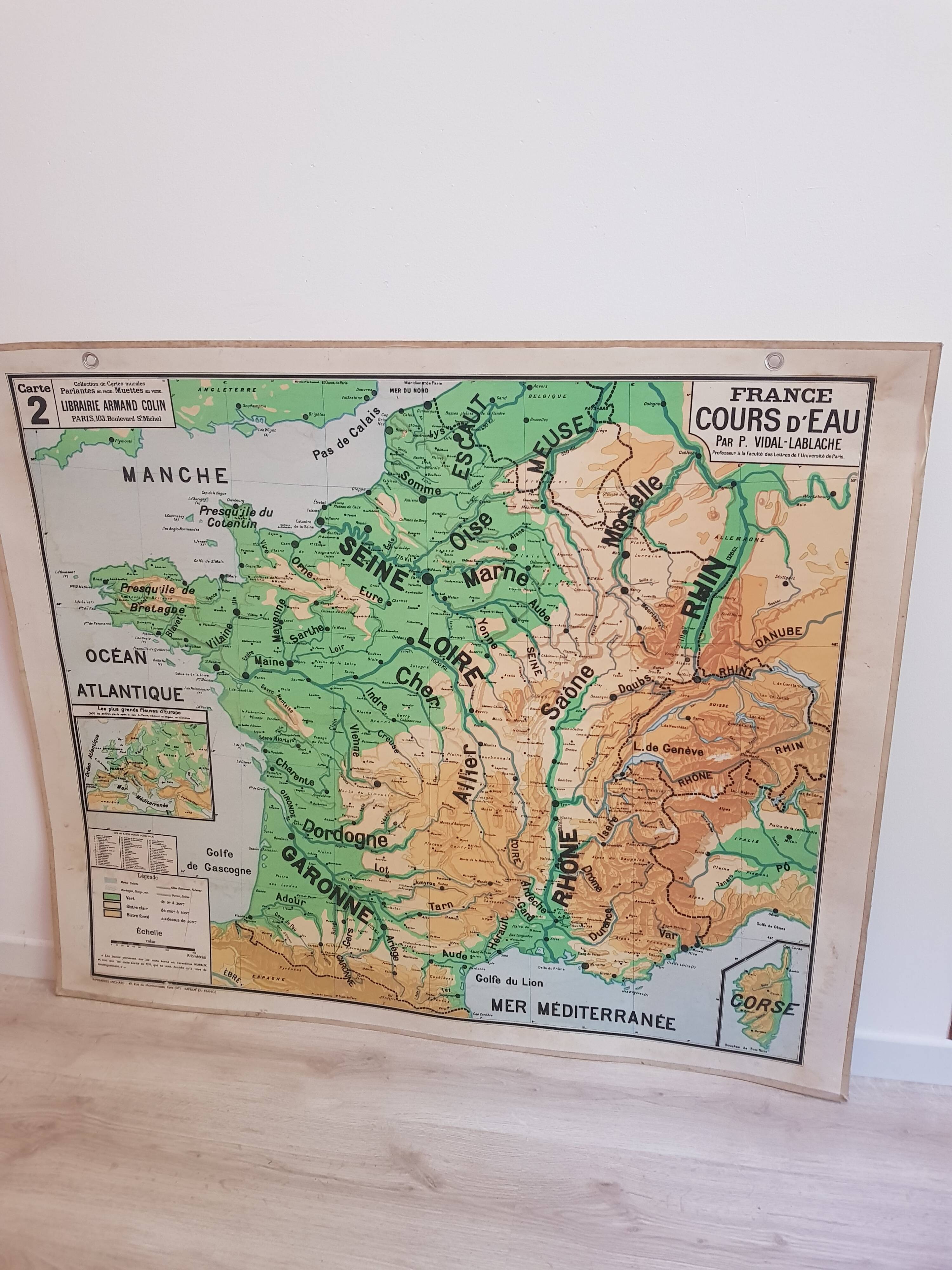 Old Vidal-Lablache school map