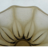 Plat en verre fumé