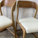 Set of 4 Baumann sled chairs