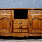 Buffet en enfilade époque Louis XV en merisier massif vers 1800
