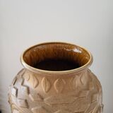 Vase vintage XXL, céramique, Bay, numéroté 76/50, Allemagne de l'Ouest