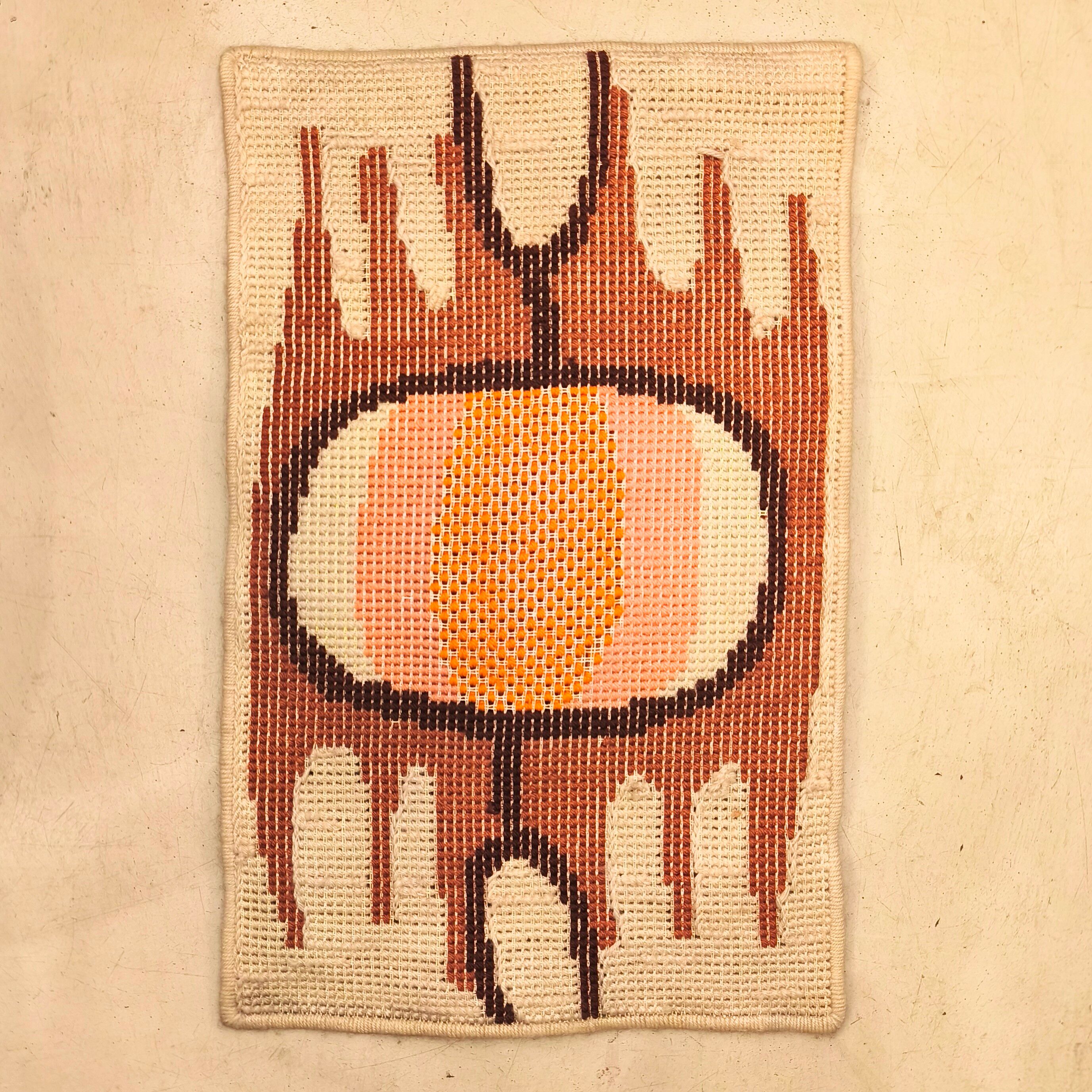 1970 wool wall tapestry