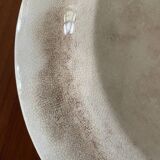 Plat de service faïence bleue anglaise Staffordshire, XIXème