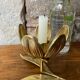 Vintage flower ashtray candle holder