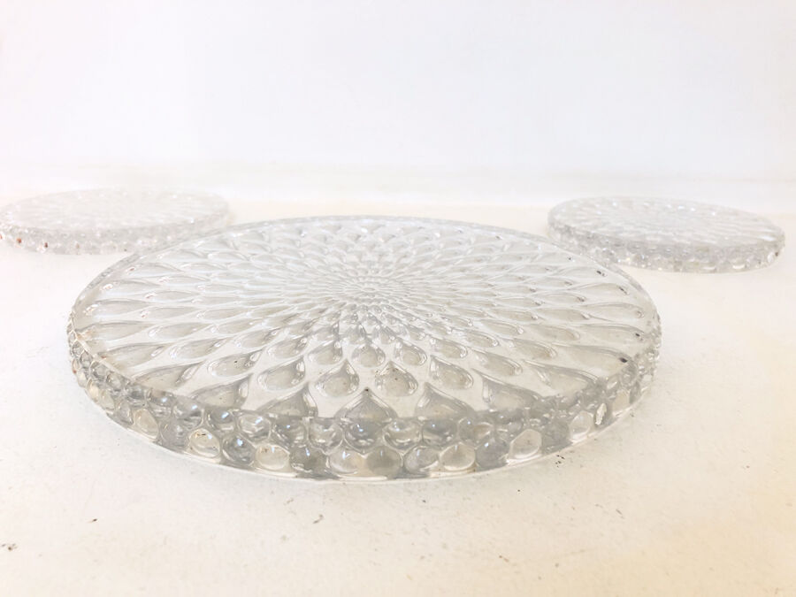 Set under flat & under bottles, Baccarat