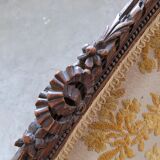Louis XVI style sofa bench carved