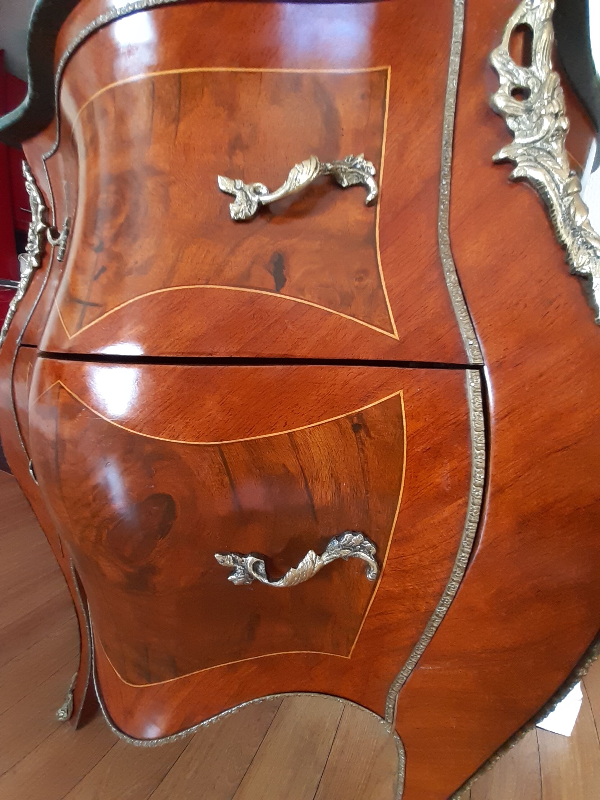 Louis XV-style marquetee dresser