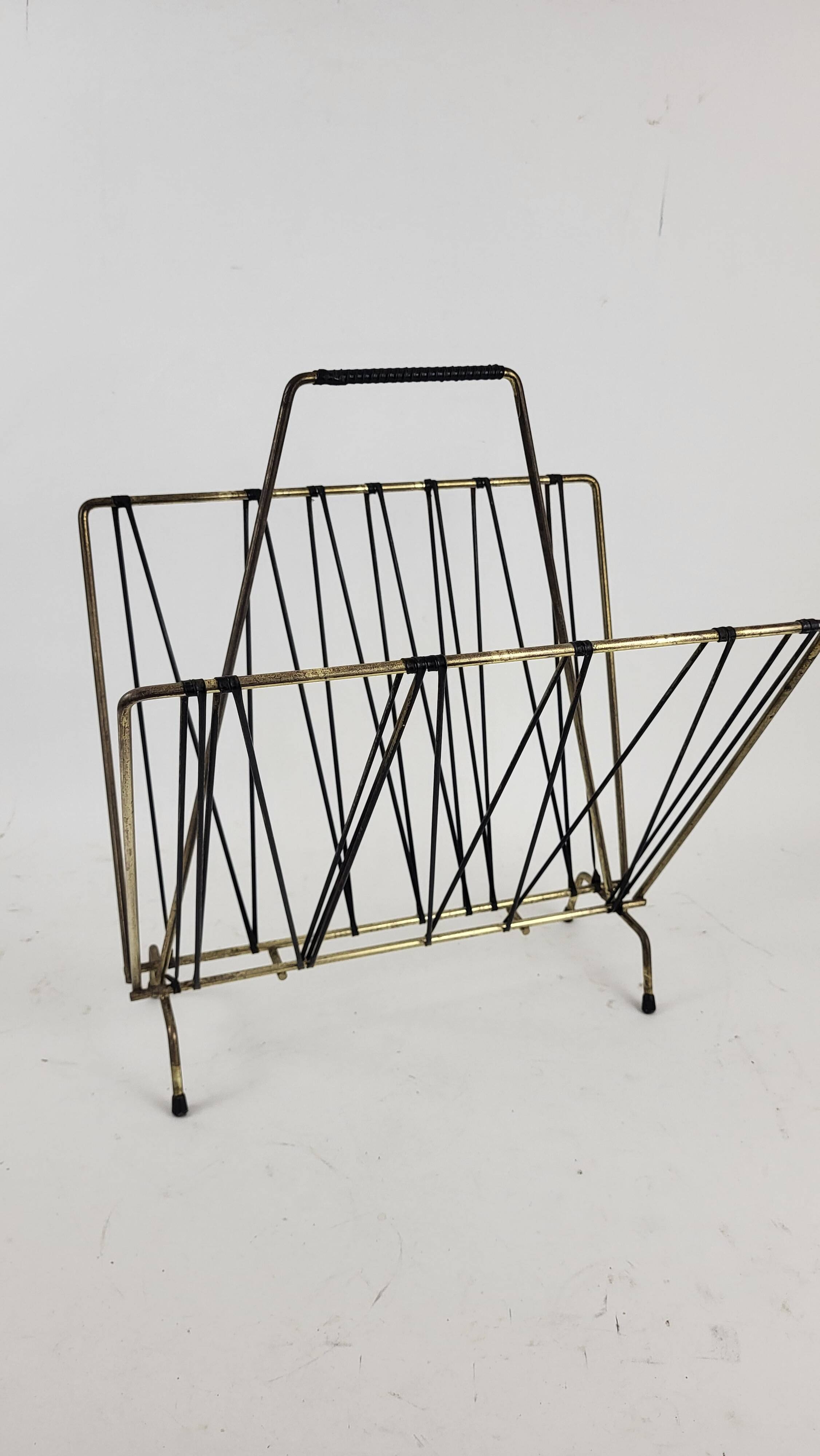 Porte revue scoubidou noir vintage