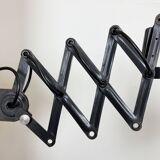 Dark Grey Industrial Scissor Wall Lamp from Elektroinstala, 1960s