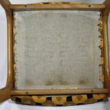 CHAISE BOIS et TISSU années 70