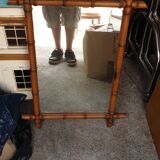 Bamboo barber mirror