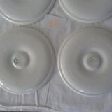 6 Plates oysters mills wolves 430112 shade of gray faience L1