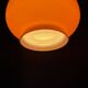 Vintage orange opaline pendant light – 70s retro chandelier