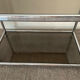 Vintage coffee table 70s chrome and smoked glass
