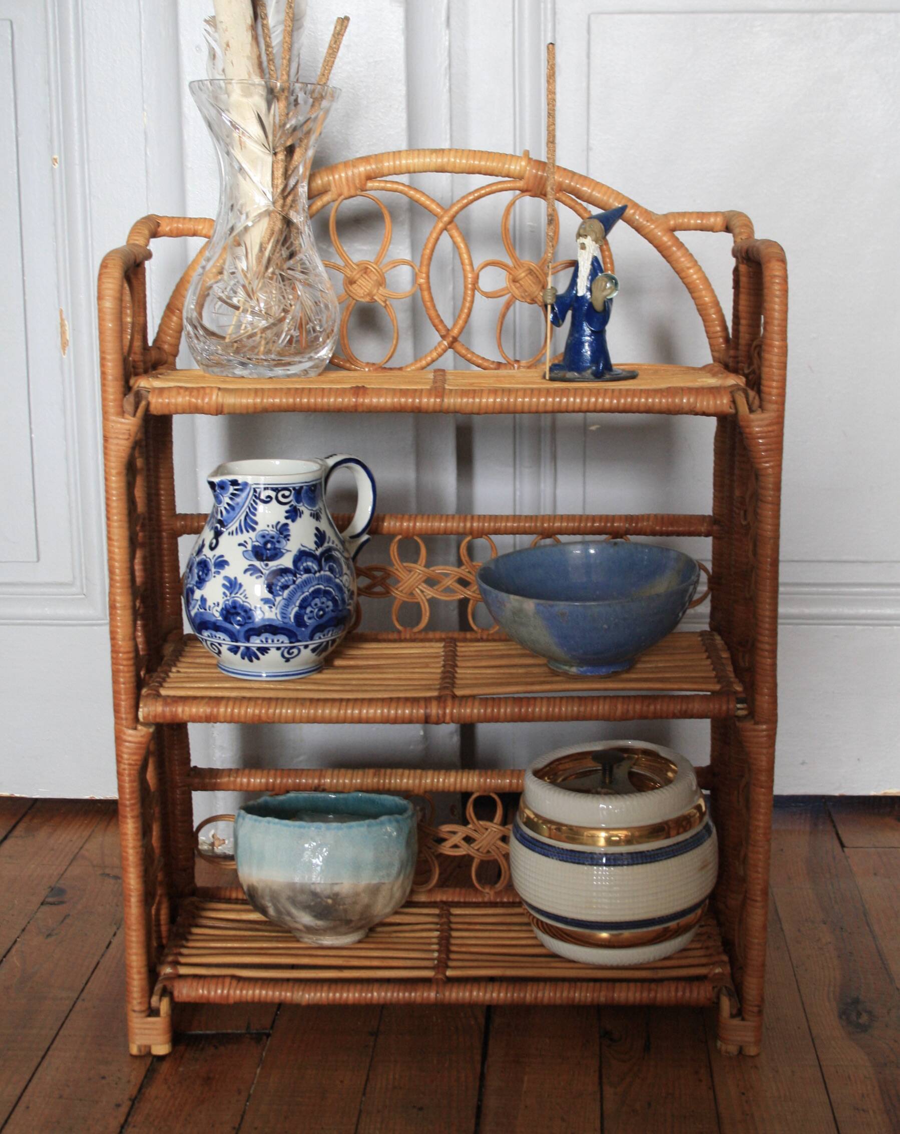 Small rattan shelf