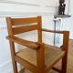 Armchair in elm and straw Maison Regain