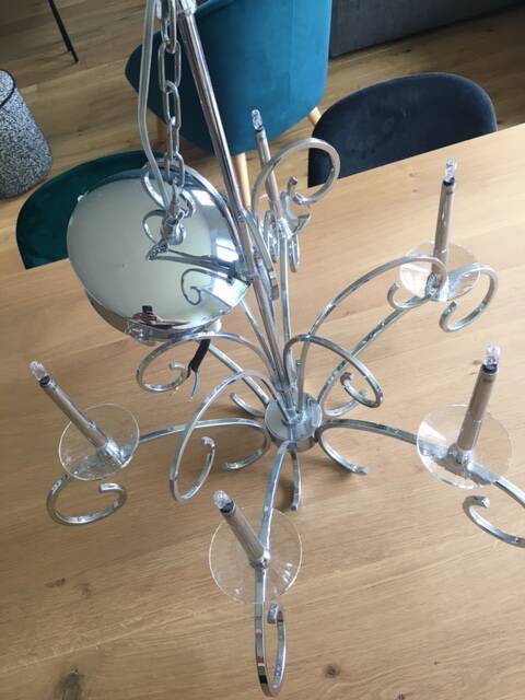 Metal chandelier