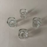 Glass candle holders by Joe Colombo for Arno Italy 1960s