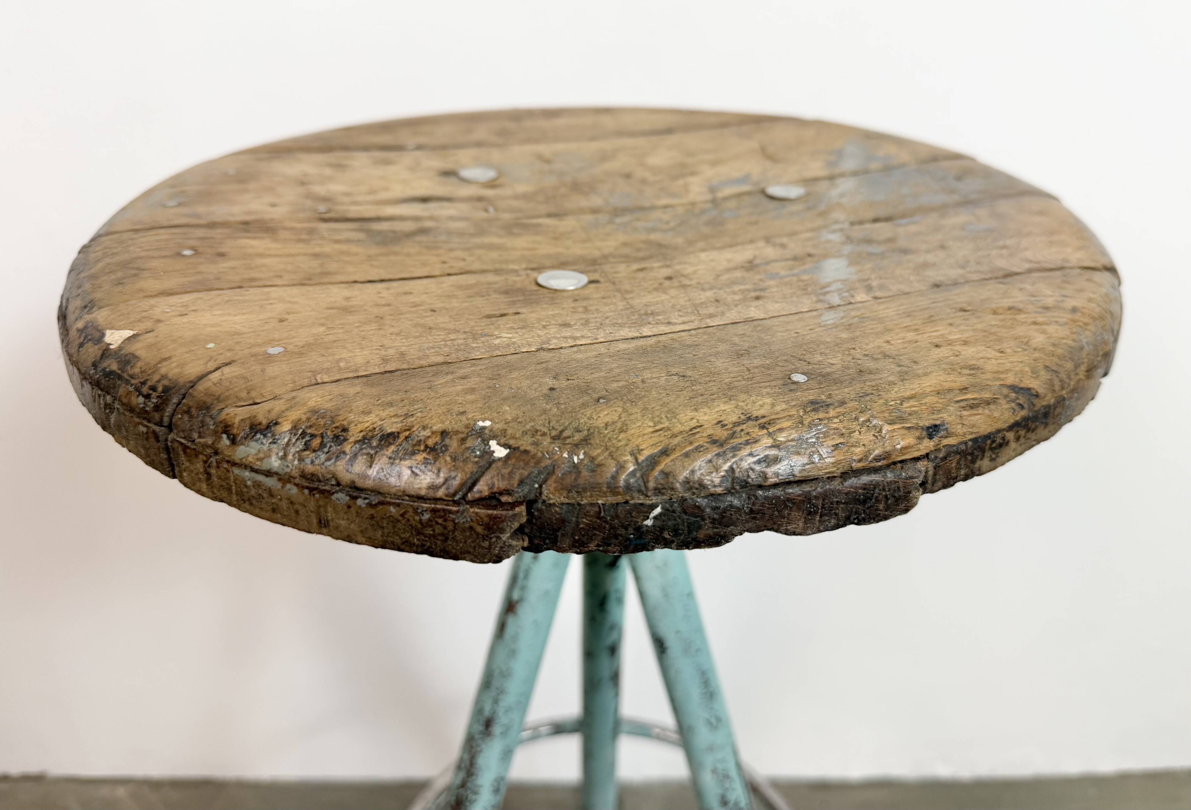 Green Industrial Workshop Stool, 1960s