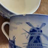 3 antique Badonviller cups