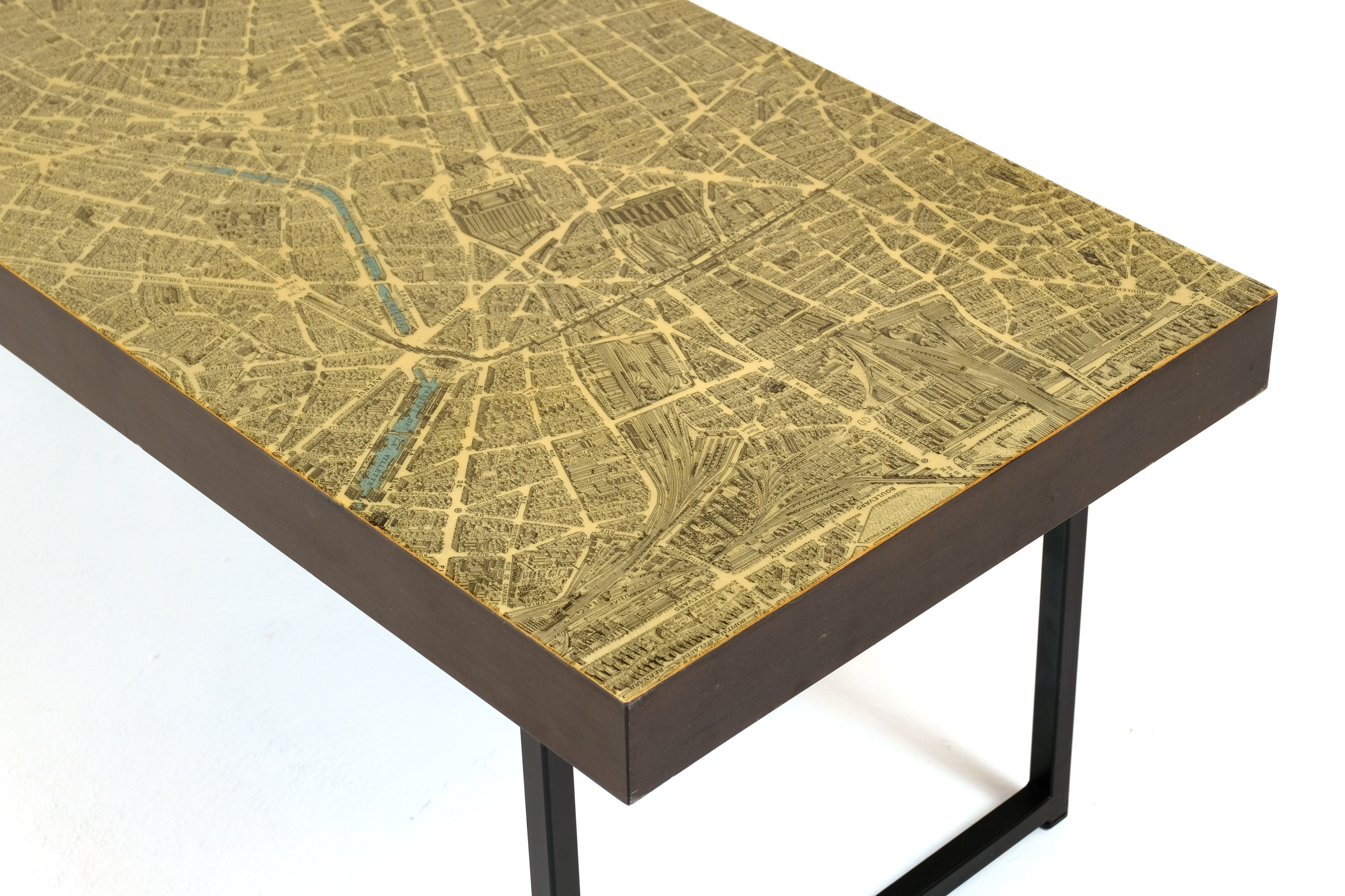 Paris 1960 plan coffee table