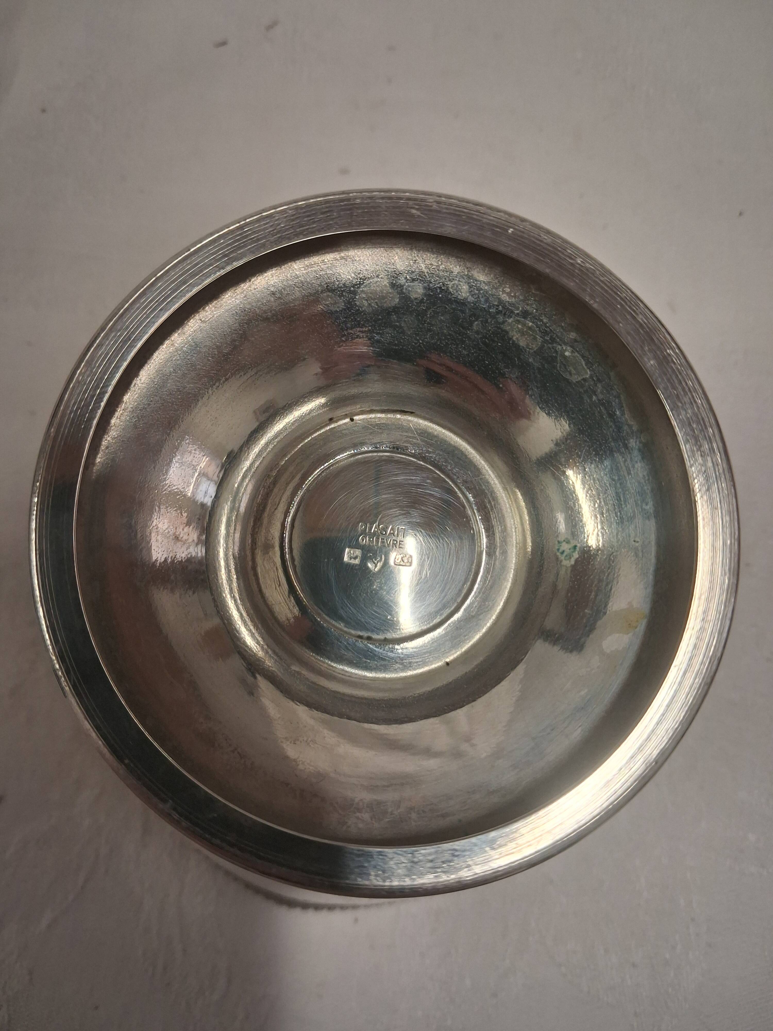 Bol à rincer, coupe à sorbet, métal argenté, Plasan Orfèvre