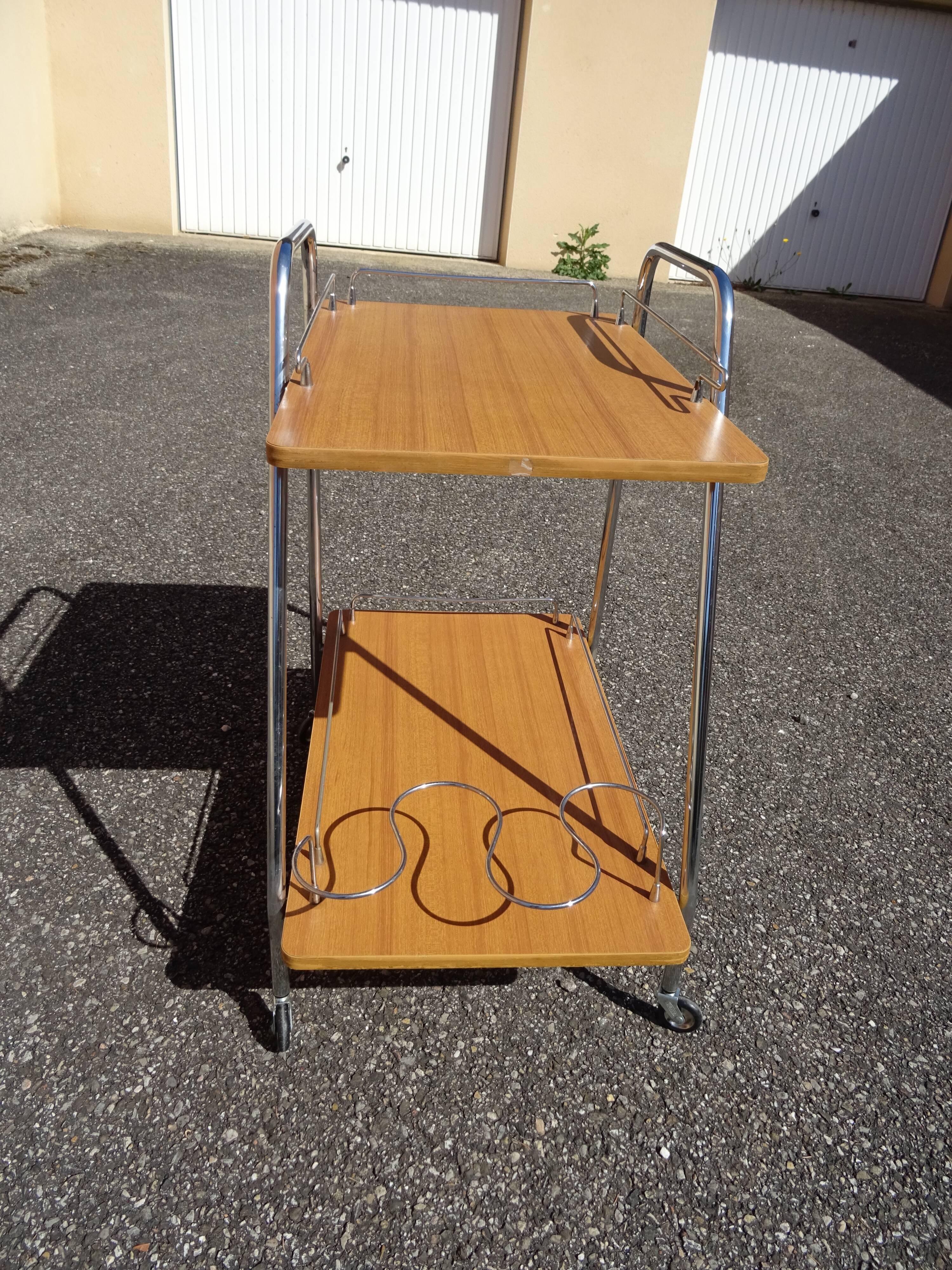 Vintage 1960s serving trolley bar