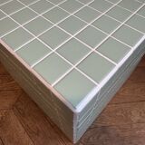 Ceramic cube side table 40x40cm