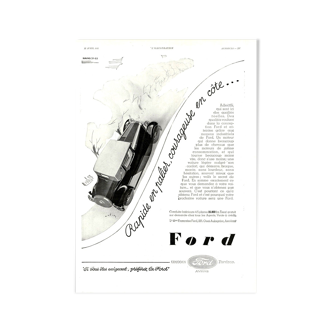 Vintage poster 30s Ford